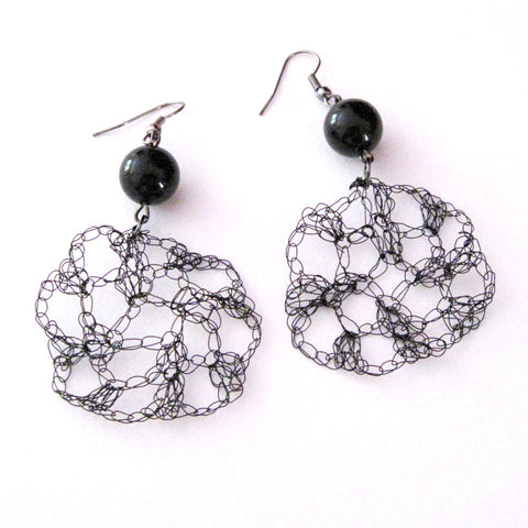 'HAND-KNITTED 1179' Earrings