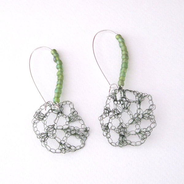 'HAND-KNITTED 1180' Earrings