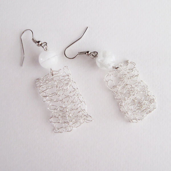 'HAND-KNITTED 1181' Earrings