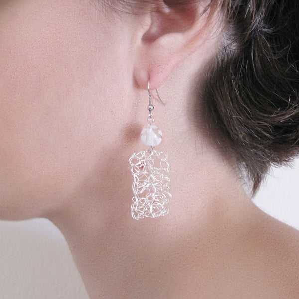 'HAND-KNITTED 1181' Earrings